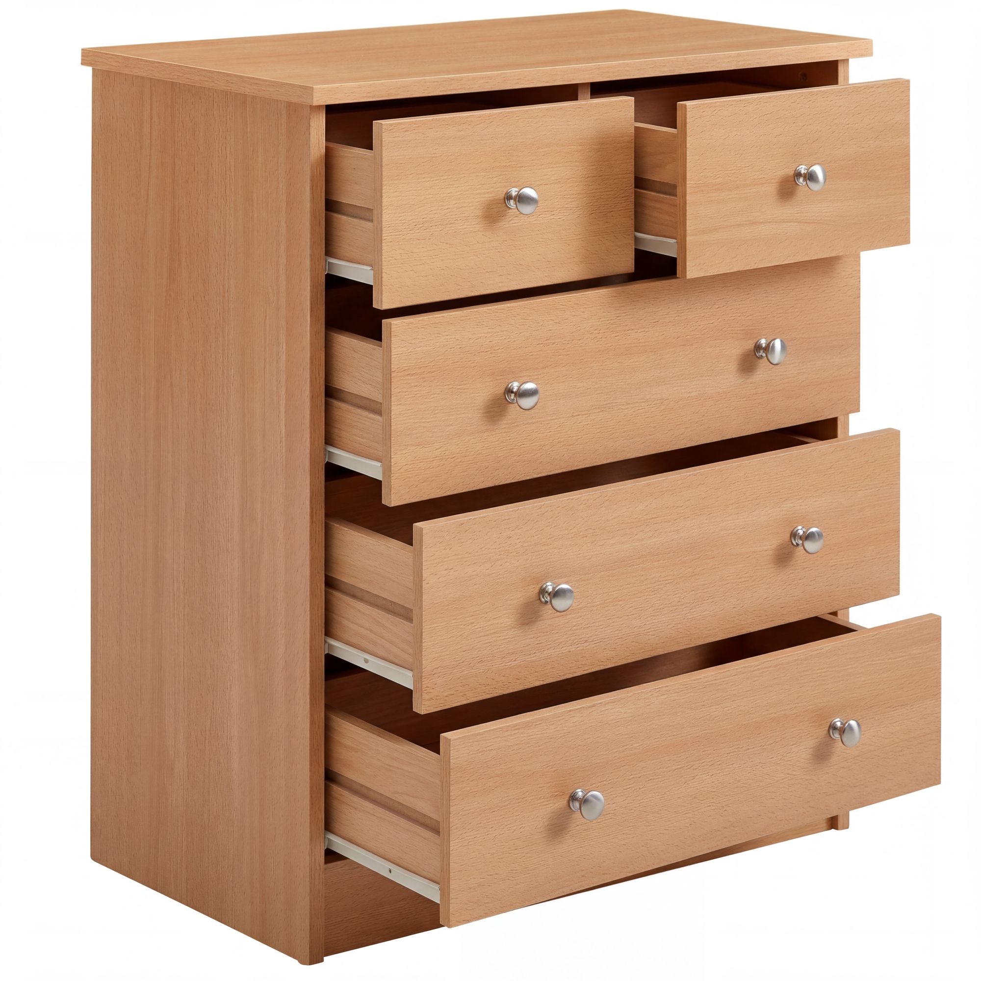 Schubladenkommode mit 5 Schubladen 60cm Sideboard Kommode zeitloses Design – Ansicht 6