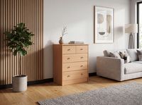 Schubladenkommode mit 5 Schubladen 60cm Sideboard Kommode zeitloses Design – Ansicht 5