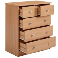 Schubladenkommode mit 5 Schubladen 60cm Sideboard Kommode zeitloses Design – Ansicht 6