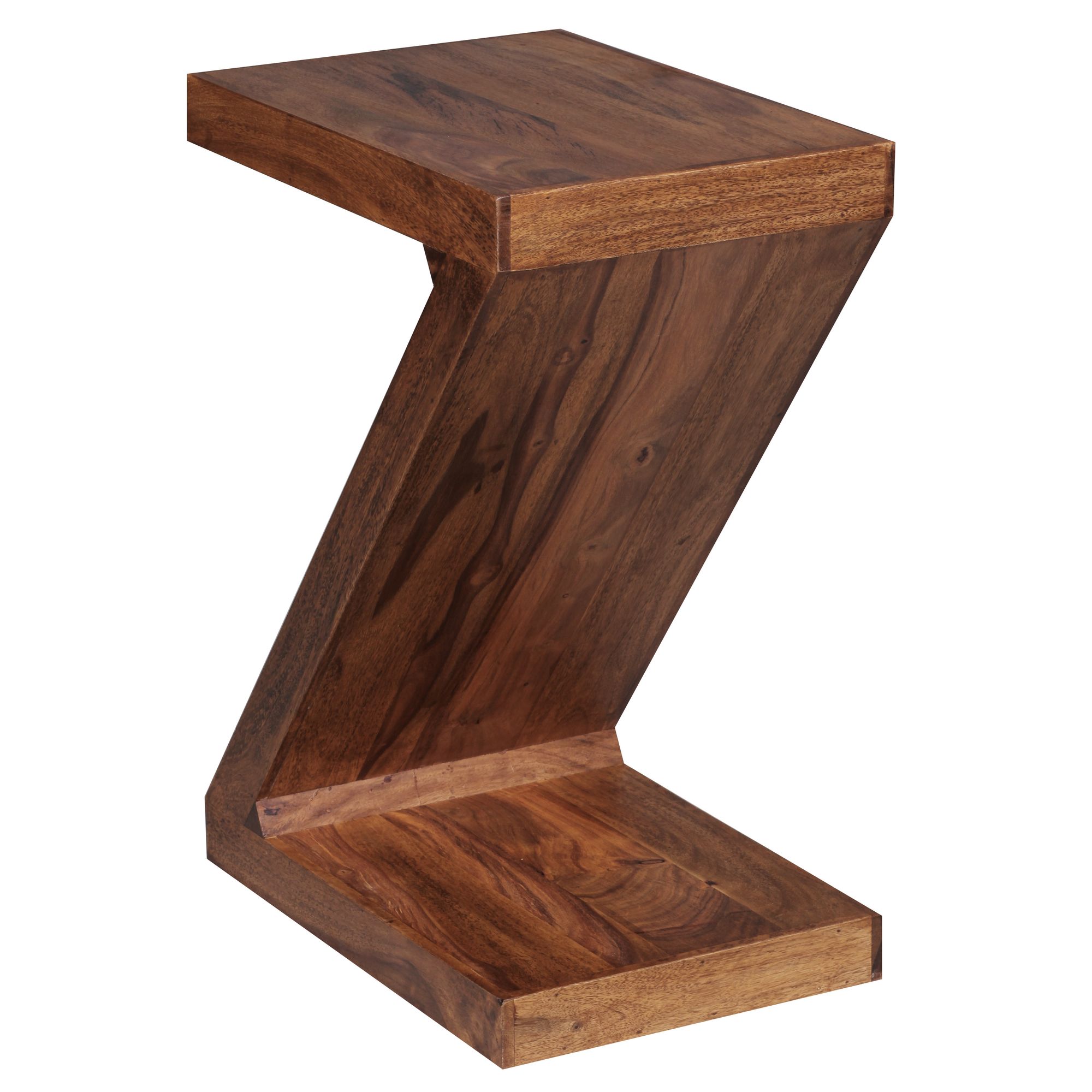 Massivholz Beistelltisch Z Cube 44x30x59 cm Couchtisch Regal – Ansicht 6