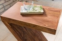 Massivholz Beistelltisch Z Cube 44x30x59 cm Couchtisch Regal – Ansicht 4