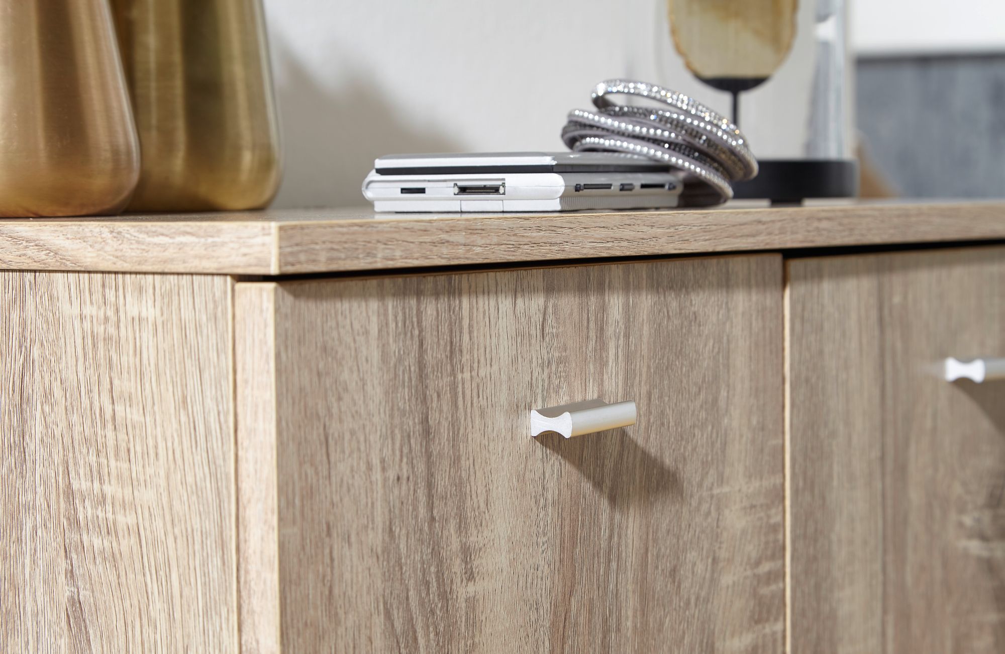 Schuhschrank Holz 12 Paar Schuhe Schuhregal Schuhkommode Flurschrank Sideboard – Ansicht 4