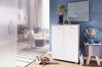 Schuhschrank Holz 12 Paar Schuhe Schuhregal Schuhkommode Flurschrank Sideboard – Ansicht 2