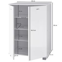 Schuhschrank Holz 12 Paar Schuhe Schuhregal Schuhkommode Flurschrank Sideboard – Ansicht 3