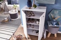 Schuhschrank Holz 12 Paar Schuhe Schuhregal Schuhkommode Flurschrank Sideboard – Ansicht 4