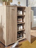 Schuhschrank Holz 12 Paar Schuhe Schuhregal Schuhkommode Flurschrank Sideboard – Ansicht 5