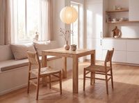 Esstisch quadratisch Massiv 80 x 80 cm Akazie Küchentisch Esszimmer Tisch – Ansicht 2
