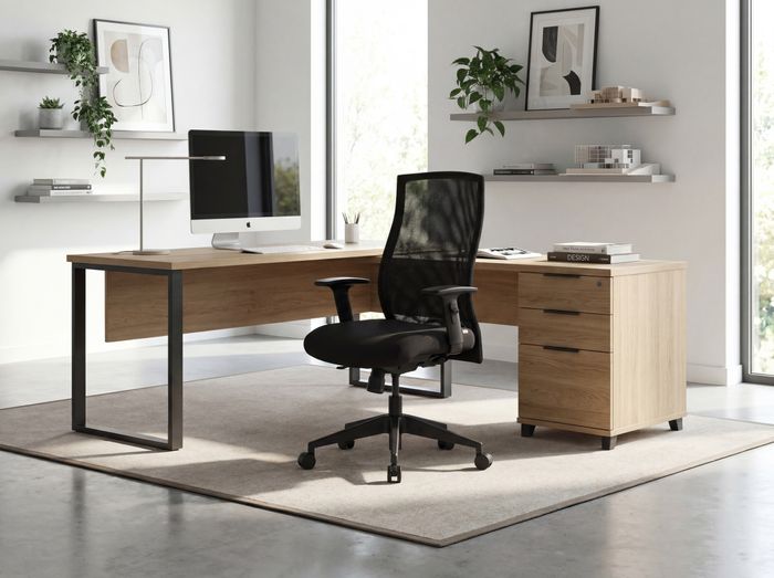 FineBuy Bürostuhl Bezug Stoff Schwarz Schreibtischstuhl Design Chefsessel Armlehne Drehstuhl Polsterung 120 kg