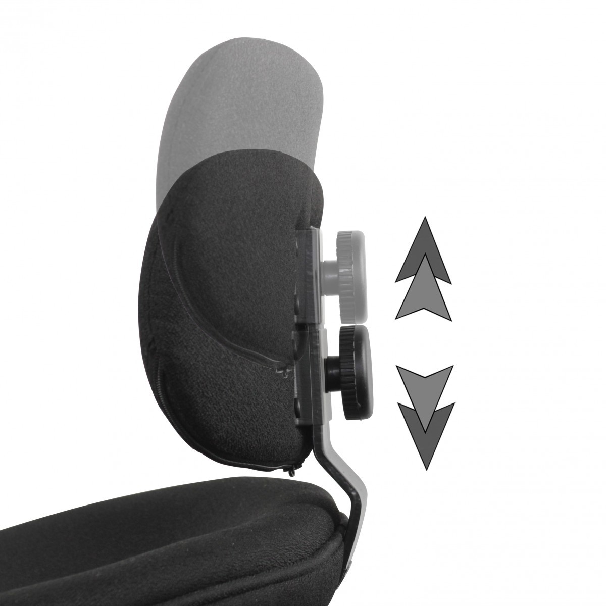 Arbeitsstuhl Rollhocker mit Lehne Höhenverstellbar Drehhocker Hocker Stehhilfe – Ansicht 7