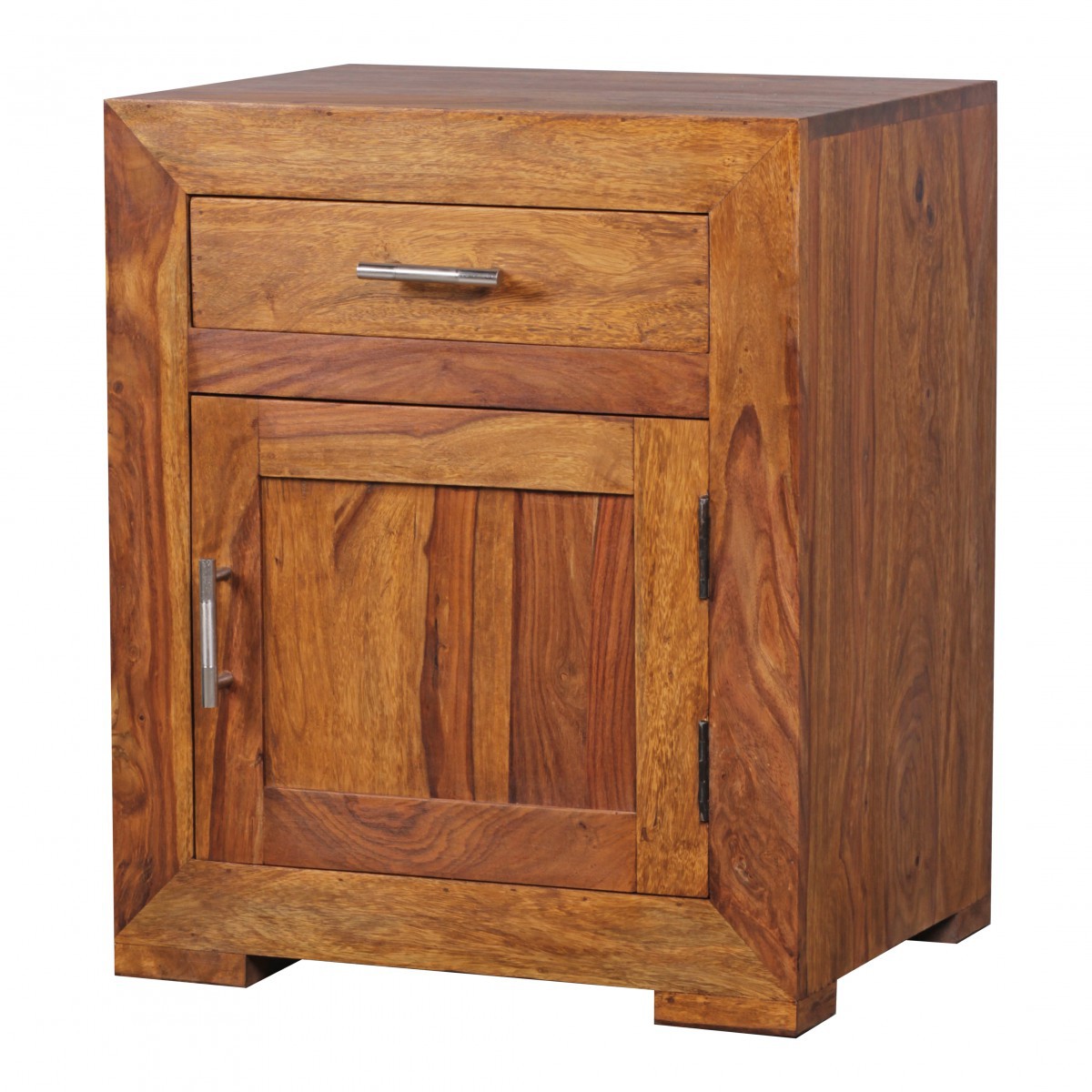 FineBuy Nachttisch Massivholz 60 cm Nachtschrank Nachtkonsole für Boxspringbett – Ansicht 6