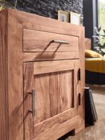 FineBuy Nachttisch Massivholz 60 cm Nachtschrank Nachtkonsole für Boxspringbett – Ansicht 5