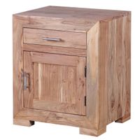 FineBuy Nachttisch Massivholz 60 cm Nachtschrank Nachtkonsole für Boxspringbett – Ansicht 6