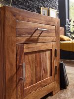 FineBuy Nachttisch Massivholz 60 cm Nachtschrank Nachtkonsole für Boxspringbett – Ansicht 5