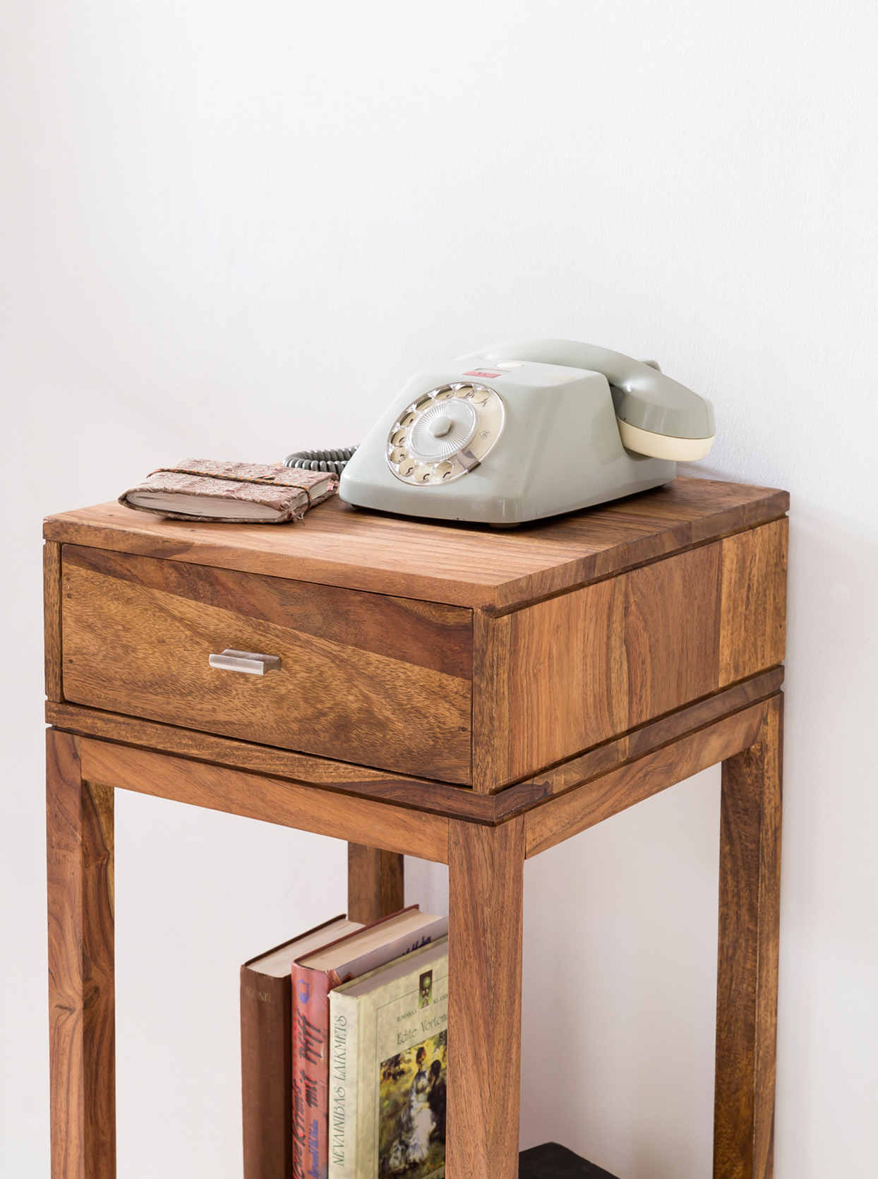Beistelltisch PATAN Holz Massiv Telefontisch Konsole Anrichte Regal Schublade – Ansicht 5