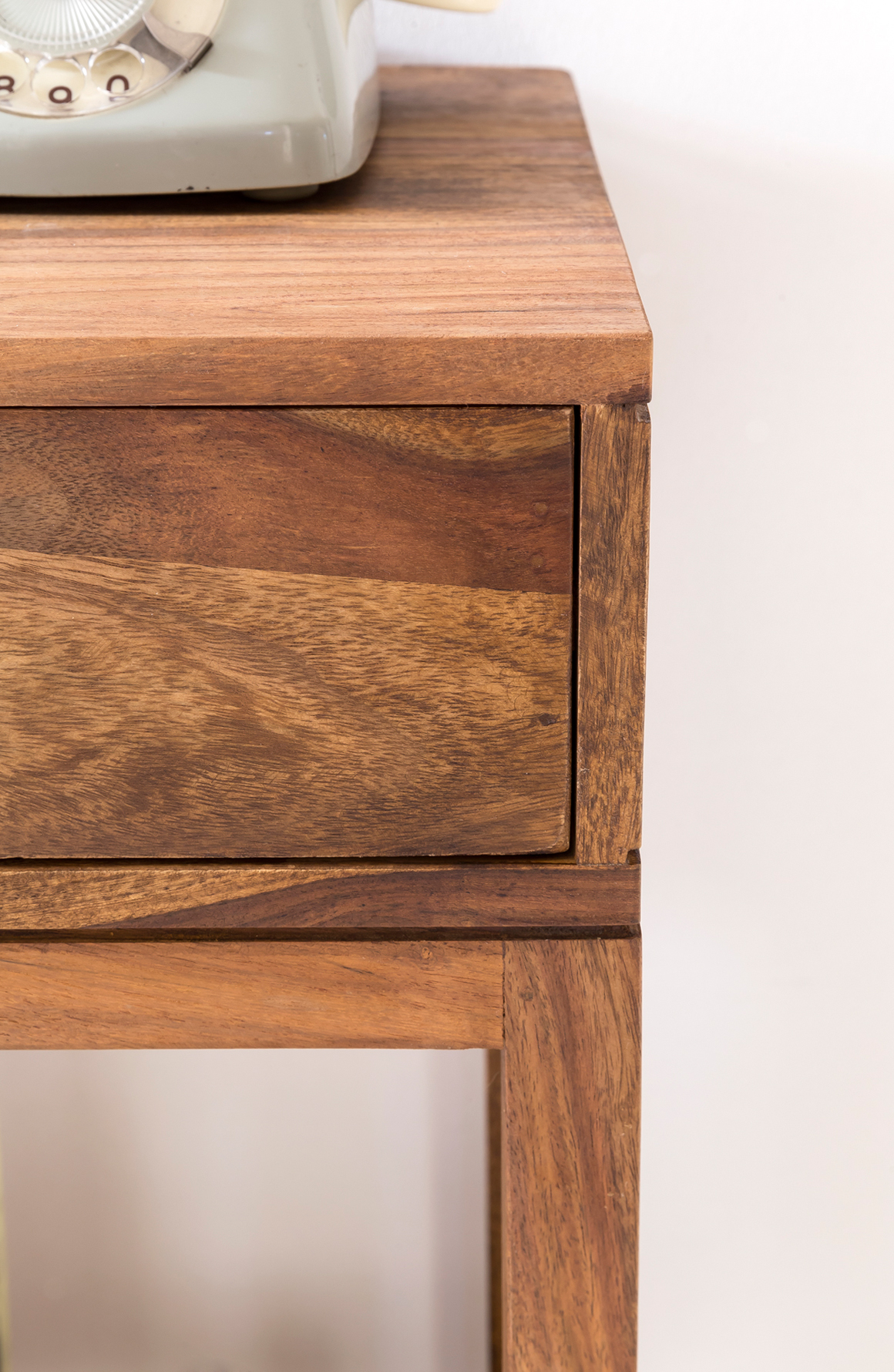 Beistelltisch PATAN Holz Massiv Telefontisch Konsole Anrichte Regal Schublade – Ansicht 6