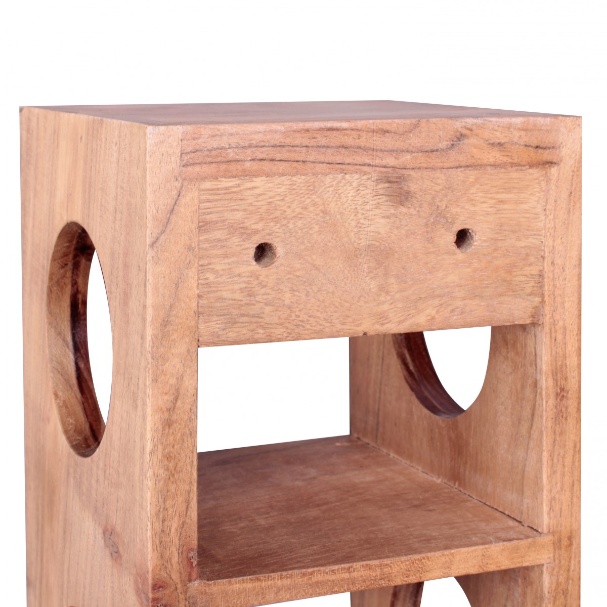 FineBuy Weinregal Massiv-Holz Regal Wandmontage für 5 Flaschen 70 cm Holzregal – Ansicht 5