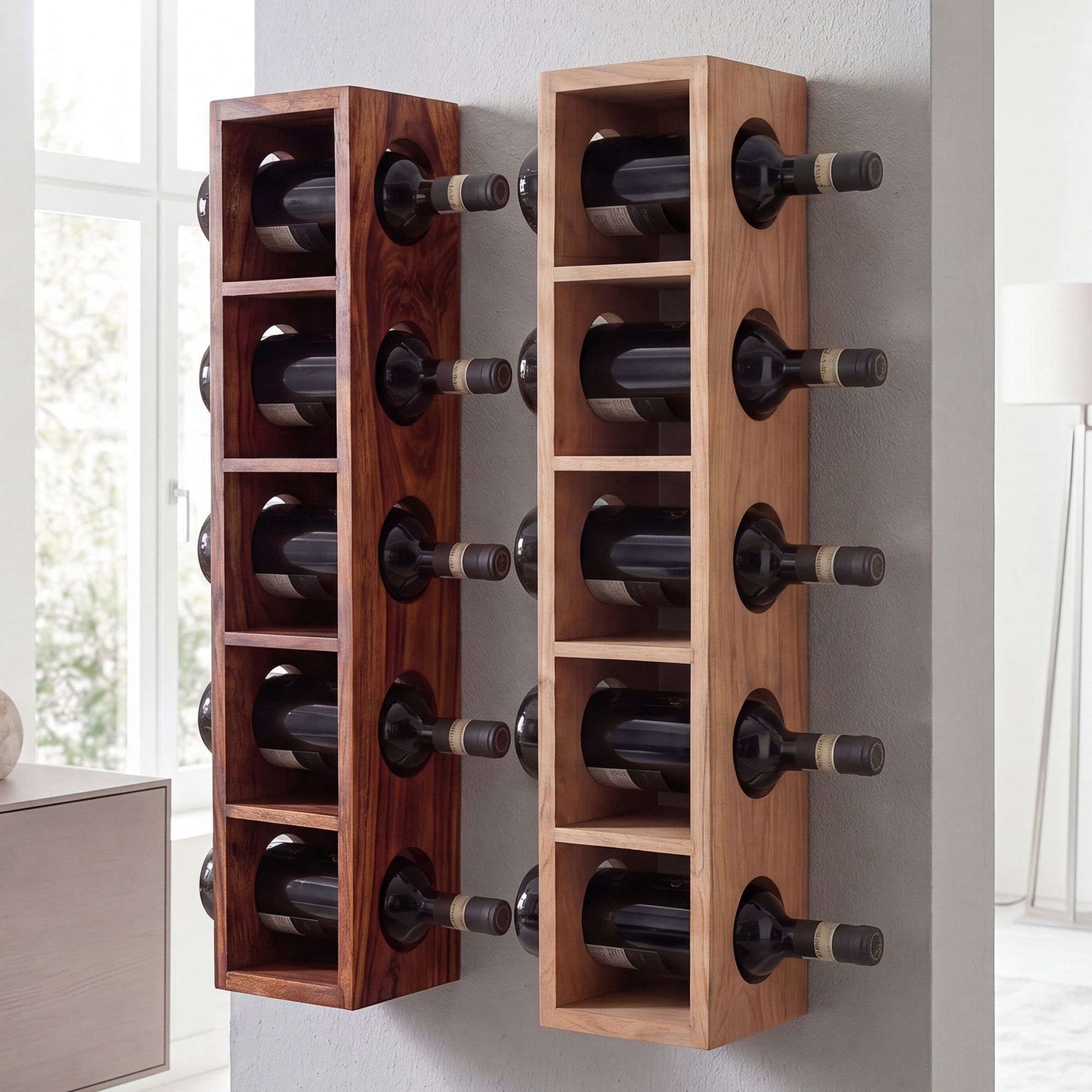 Weinregal Wandmontage