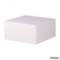 FineBuy Couchtisch MONOBLOC Holztisch Weiß 60 cm Wohnzimmertisch Sofatisch Tisch – Ansicht 6