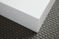 FineBuy Couchtisch MONOBLOC Holztisch Weiß 60 cm Wohnzimmertisch Sofatisch Tisch – Ansicht 5