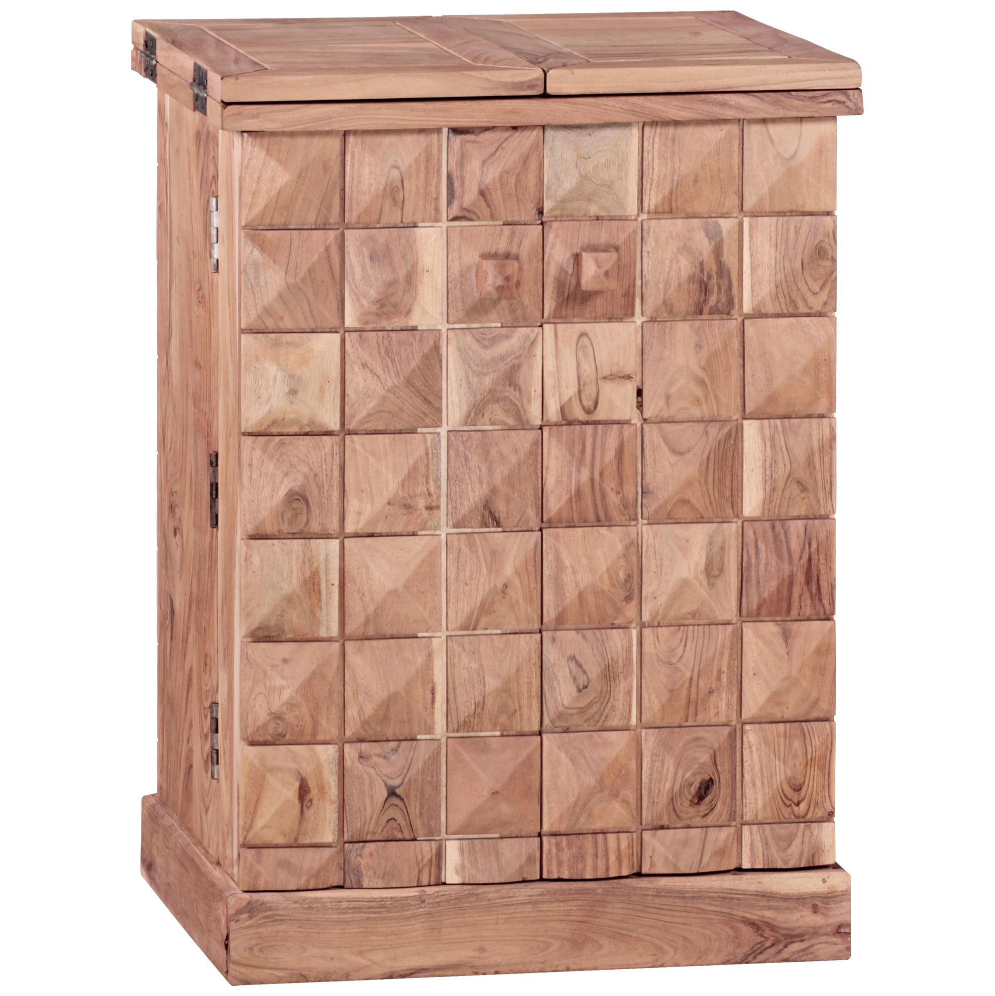 FineBuy Hausbar Massivholz Weinbar Weinschrank Kleiner Barschrank Alkoholschrank – Ansicht 8