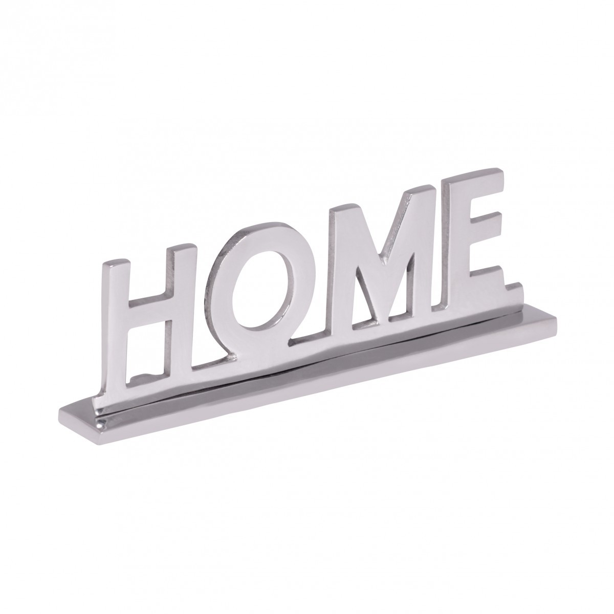 FineBuy Home Schriftzug Deko Wohnzimmer Tisch Dekoration Alu Aluminium Wohndeko – Ansicht 4