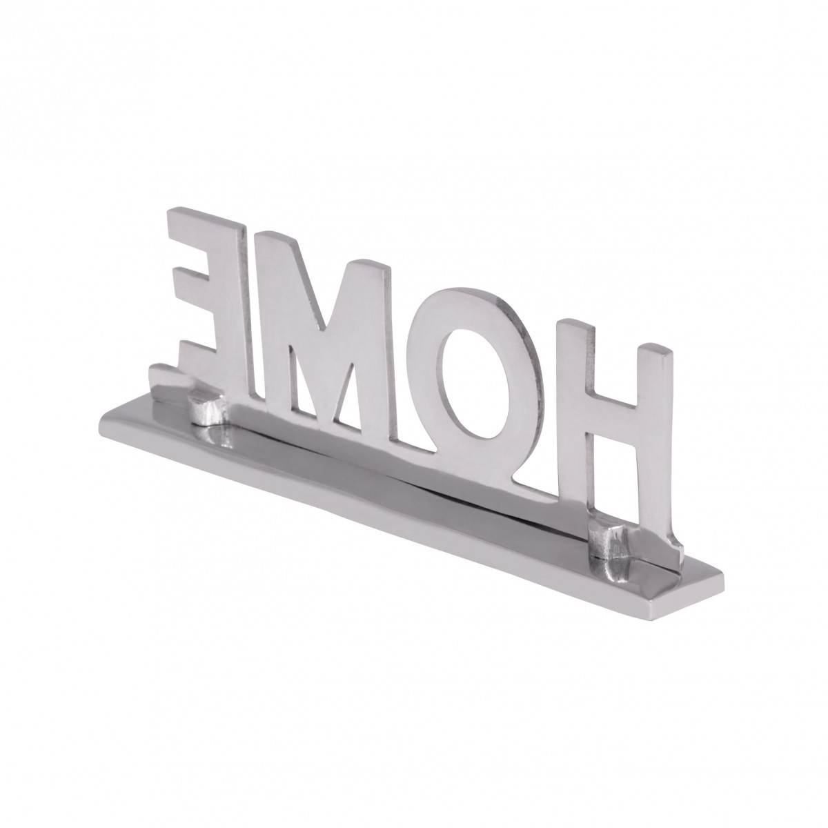 FineBuy Home Schriftzug Deko Wohnzimmer Tisch Dekoration Alu Aluminium Wohndeko – Ansicht 6