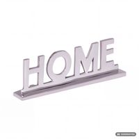 FineBuy Home Schriftzug Deko Wohnzimmer Tisch Dekoration Alu Aluminium Wohndeko – Ansicht 6