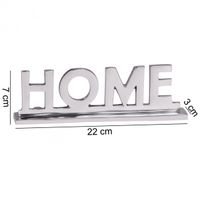 FineBuy Home Schriftzug Deko Wohnzimmer Tisch Dekoration Alu Aluminium Wohndeko – Ansicht 3