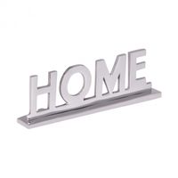 FineBuy Home Schriftzug Deko Wohnzimmer Tisch Dekoration Alu Aluminium Wohndeko – Ansicht 4