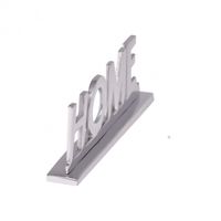 FineBuy Home Schriftzug Deko Wohnzimmer Tisch Dekoration Alu Aluminium Wohndeko – Ansicht 5