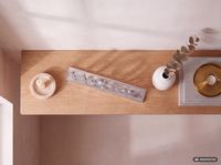 FineBuy Home Schriftzug Deko Wohnzimmer Tisch Dekoration Alu Aluminium Wohndeko – Ansicht 4