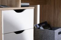 Schreibtisch MASSA mit Container Sonoma Computertisch Bürotisch 120cm 3 Schübe – Ansicht 5
