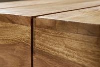FineBuy Couchtisch rechteckig Massivholz 120 cm Block Design Wohnzimmertisch – Ansicht 4