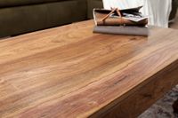 FineBuy Massiv-Holz Couchtisch Wohnzimmertisch Beistelltisch Landhaus Sofatisch – Ansicht 3