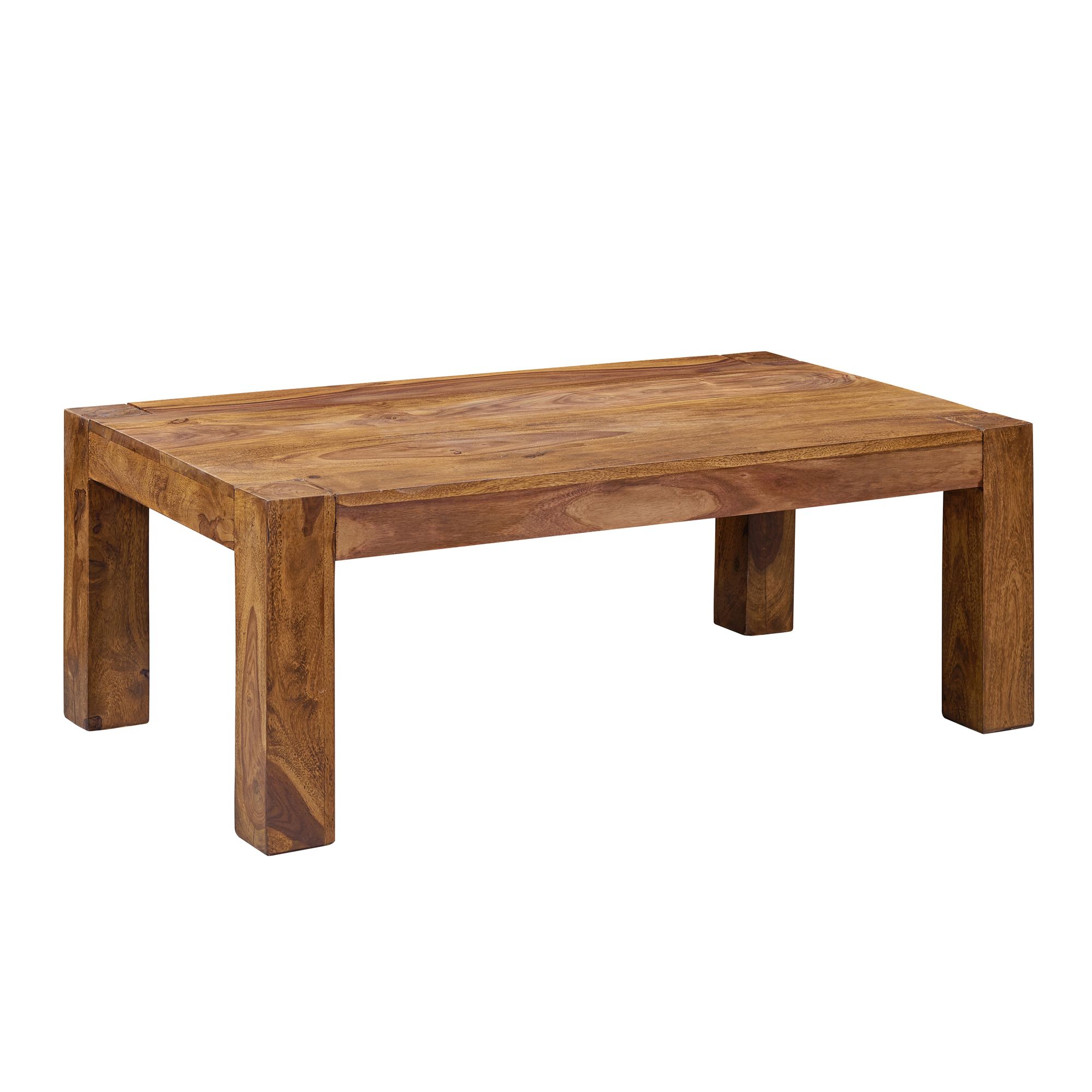 Couchtisch Massivholz 110cm · Rechteckiger Landhaus Wohnzimmertisch aus Echtholz – Ansicht 6