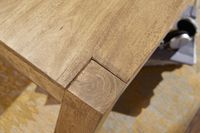 Couchtisch Massivholz 110cm · Rechteckiger Landhaus Wohnzimmertisch aus Echtholz – Ansicht 3