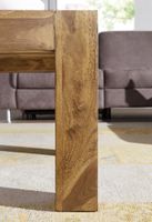Couchtisch Massivholz 110cm · Rechteckiger Landhaus Wohnzimmertisch aus Echtholz – Ansicht 5