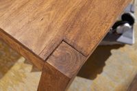 Couchtisch Massivholz 110cm · Rechteckiger Landhaus Wohnzimmertisch aus Echtholz – Ansicht 3