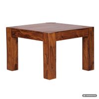 Massiver Couchtisch 60 cm Holz Tisch Massiv Wohnzimmertisch Beistelltisch – Ansicht 6