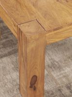 Massiver Couchtisch 60 cm Holz Tisch Massiv Wohnzimmertisch Beistelltisch – Ansicht 5