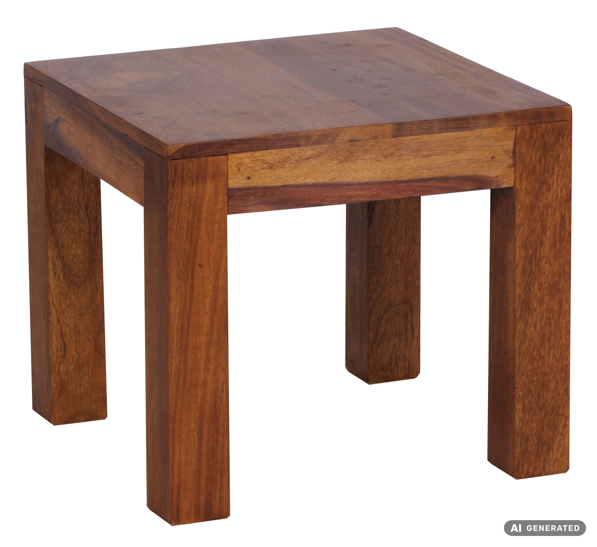 FineBuy Couchtisch Massiv-Holz 45cm Wohnzimmertisch Landhaus Beistelltisch natur – Ansicht 6
