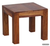 FineBuy Couchtisch Massiv-Holz 45cm Wohnzimmertisch Landhaus Beistelltisch natur – Ansicht 6