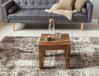 FineBuy Couchtisch Massiv-Holz 45cm Wohnzimmertisch Landhaus Beistelltisch natur – Ansicht 2