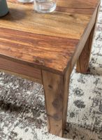 FineBuy Couchtisch Massiv-Holz 45cm Wohnzimmertisch Landhaus Beistelltisch natur – Ansicht 5