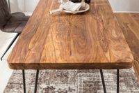 FineBuy Esstisch Massiv Esszimmertisch Holztisch Sheesham Holz Tisch – Ansicht 4