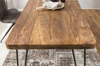 FineBuy Esstisch Massiv Esszimmertisch Holztisch Sheesham Holz Tisch – Ansicht 4