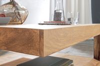 Massiver Couchtisch PATAN 90 x 90 cm Wohnzimmertisch Holz Tisch Massiv Ablage – Ansicht 6