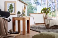 FineBuy Beistelltisch Massivholz 35x35cm Wohnzimmertisch Landhausstil Couchtisch – Ansicht 2