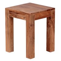FineBuy Beistelltisch Massivholz 35x35cm Wohnzimmertisch Landhausstil Couchtisch – Ansicht 6