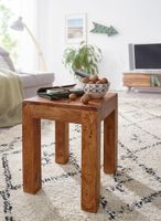 FineBuy Beistelltisch Massivholz 35x35cm Wohnzimmertisch Landhausstil Couchtisch – Ansicht 3